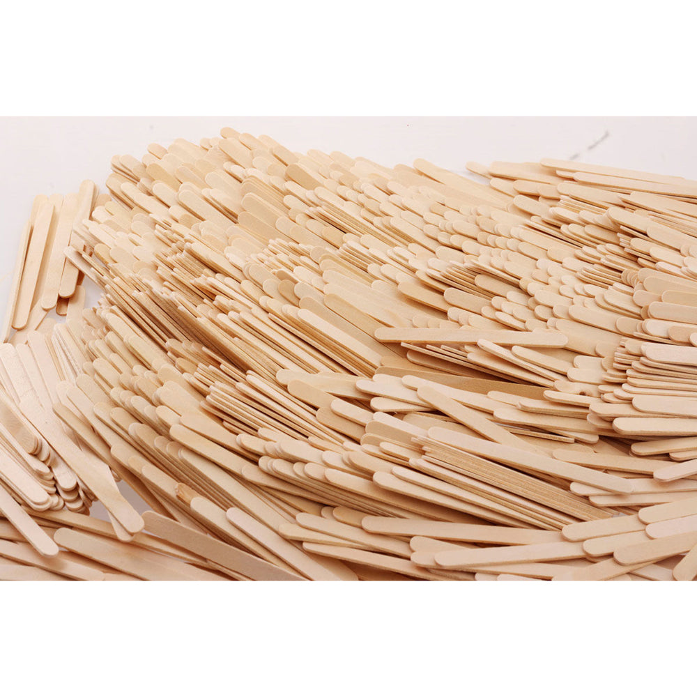 Jasart 1000pc Jasart Wooden Popsticks/Popsicle Sticks Art/Craft Kids Activity Plain (6 Pack) — image 2