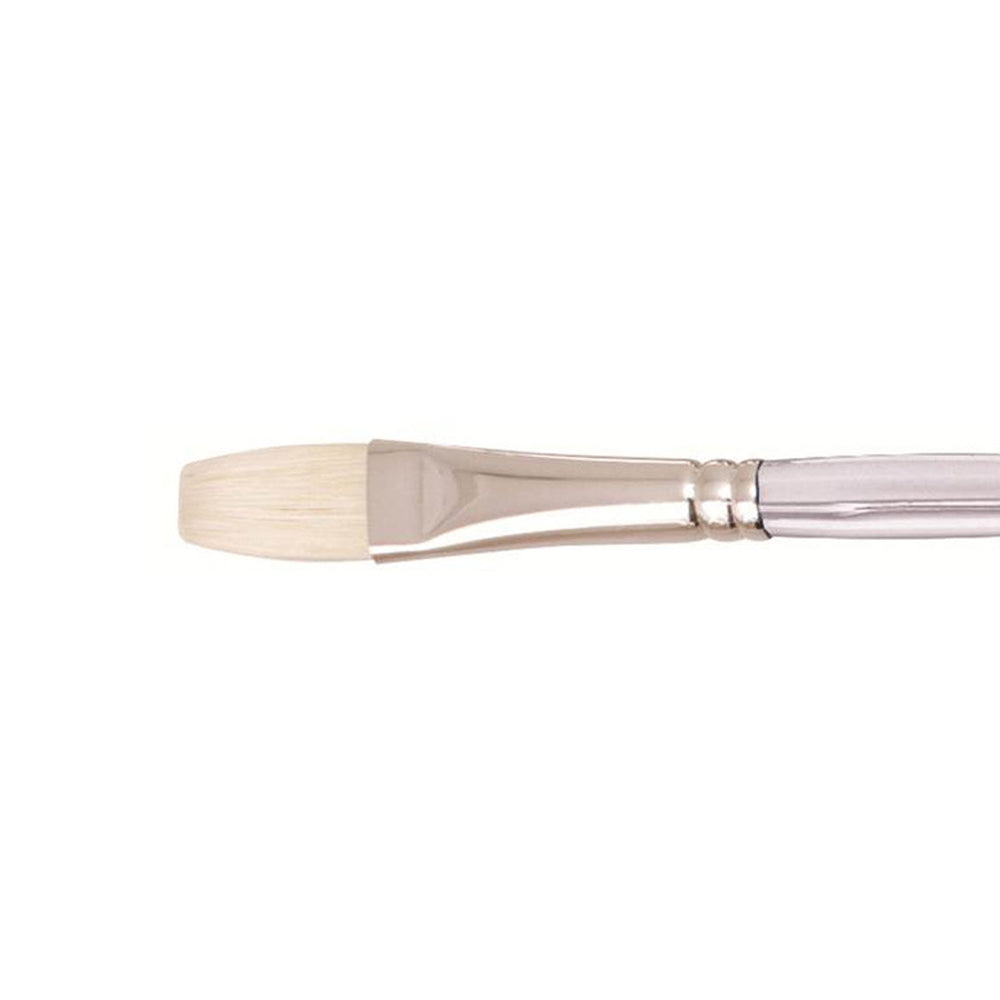 Jasart Interlocking Size 12 Acrylic Craft Paint Flat Brush Fine Hog Bristle (2 Pack)