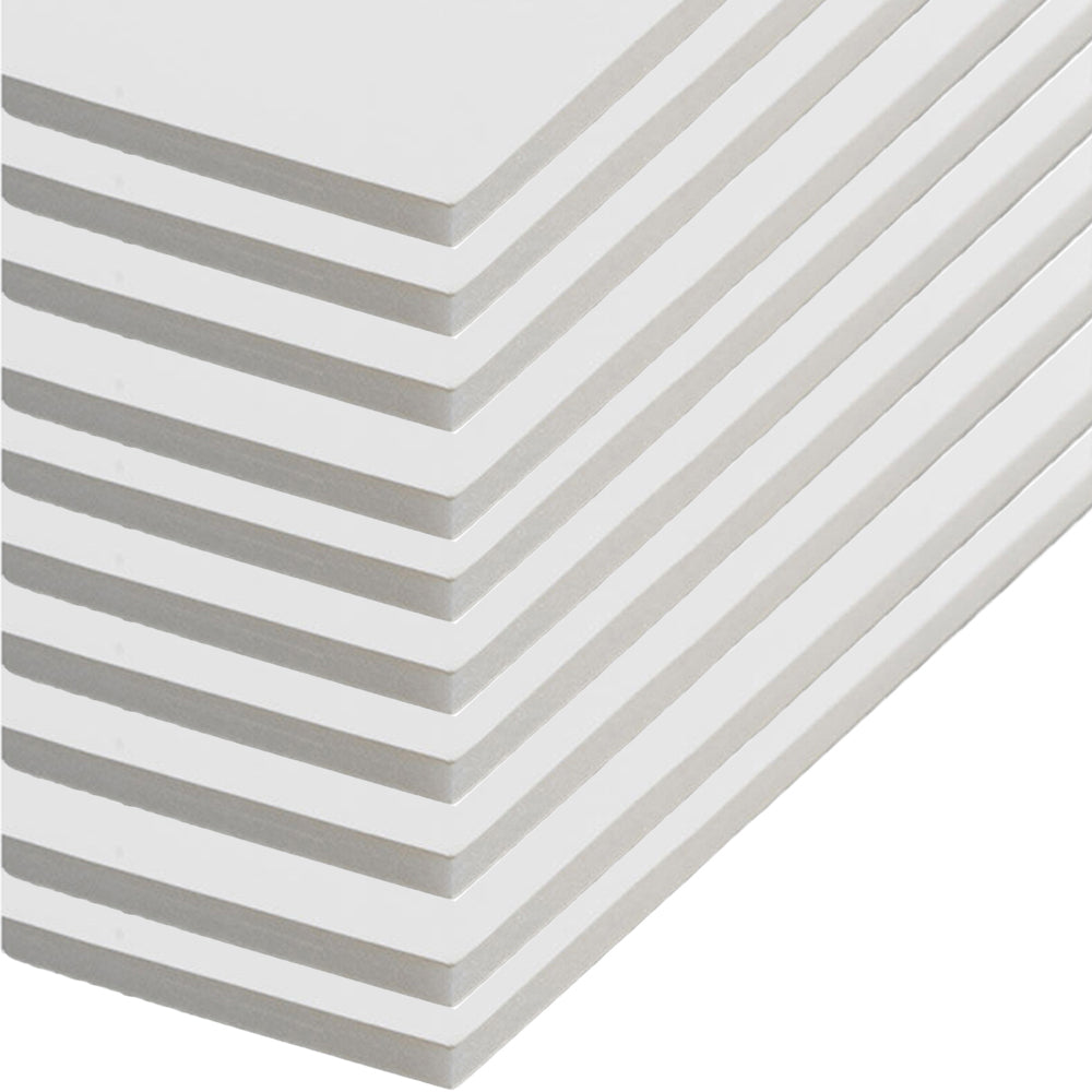 Jasart A4 Foamboard 5mm Backing Mounting Board - White (10 Pack)