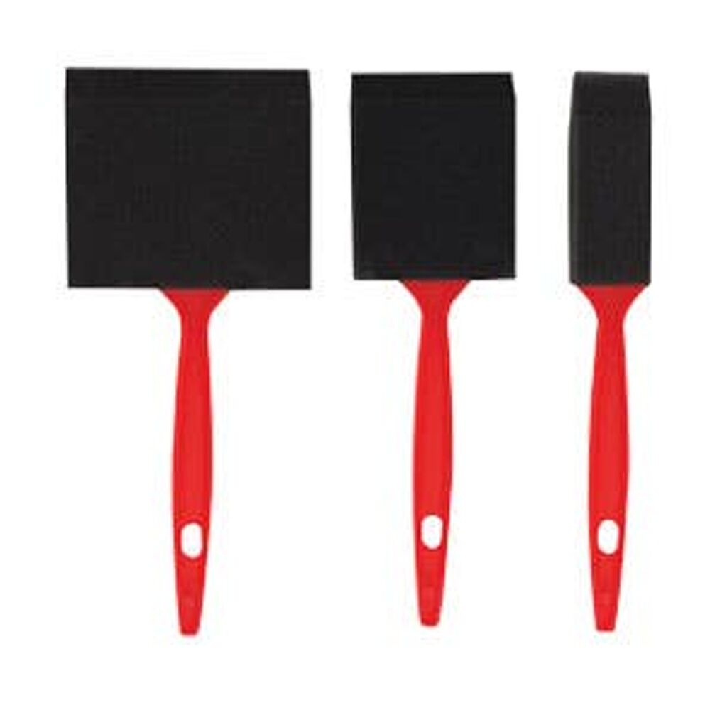 Jasart Foam Sponge Paint Wooden Handle Art/Craft 25mm Water Based Painting Brush — image 3