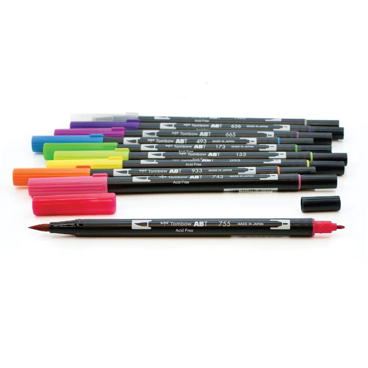 Tombow Dual Brush/Fine Pen Marker Water-Based Sketching/Drawing Set Portrait (6 Pieces) — image 2