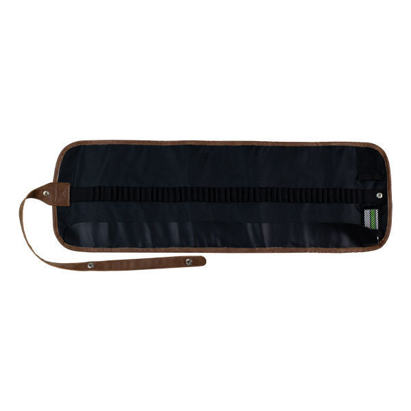 Jasart 48-Pencil Wrap Storage Organiser Writing Stationery Holder 24x8cm Brown — image 4