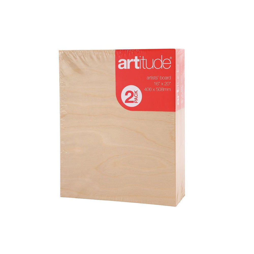 Artitude Canvas Panel Board Thick 16x20" Painting/Drawing Artist Accessory (2 Pieces)