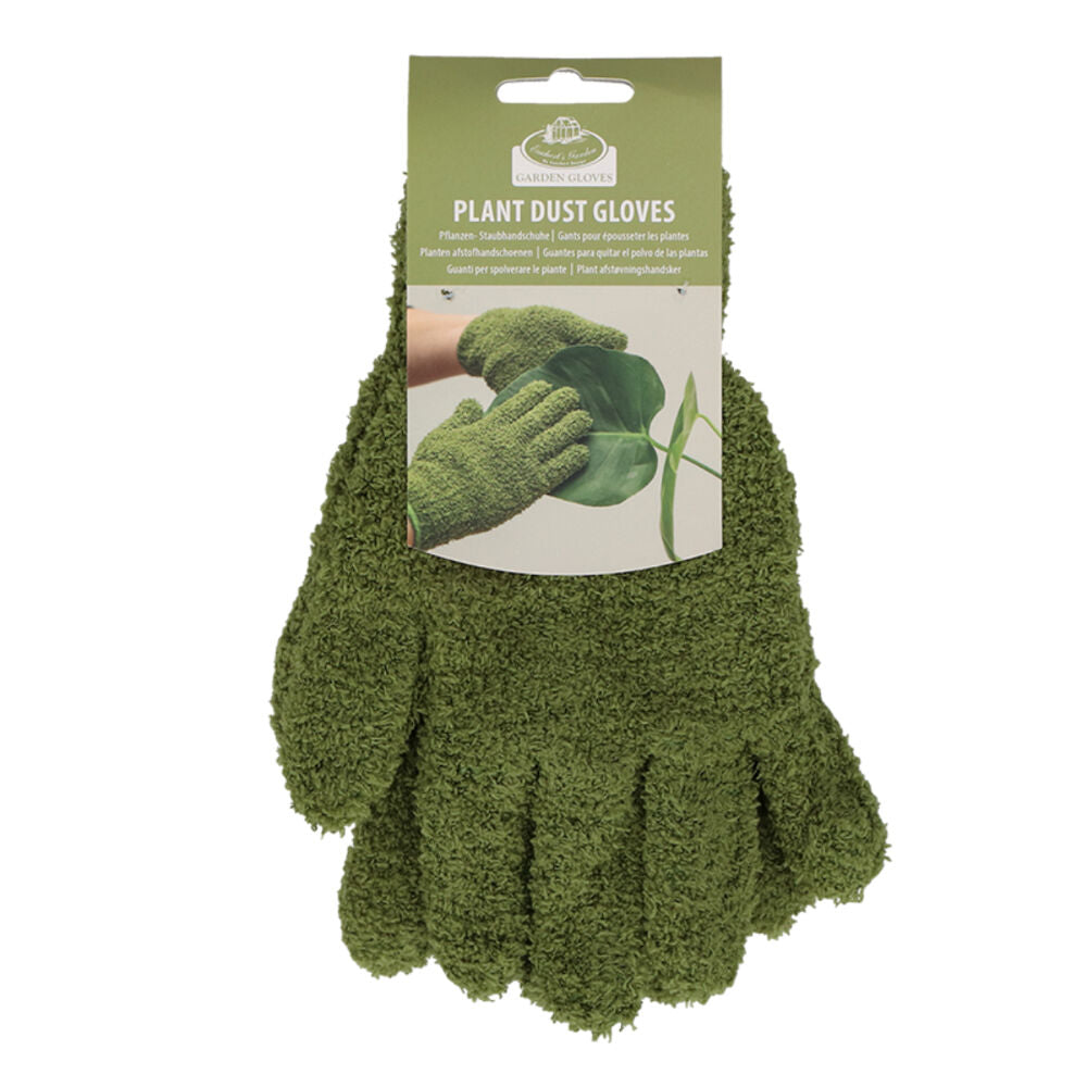 Esschert Design Green Gardening Accessory Indoor Plant Dusting Gloves — image 2