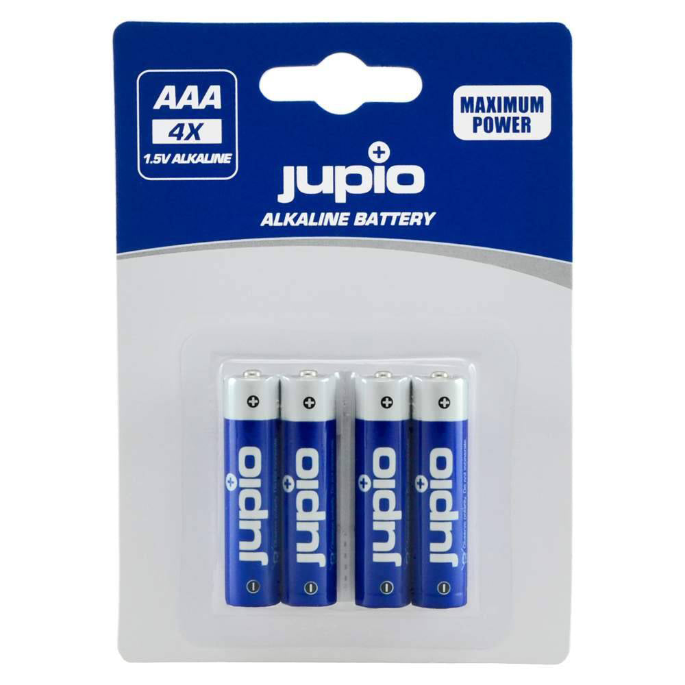 Jupio Non-Rechargeable 1.5V Alkaline AA Batteries LR6 Maximum Power Blue (4 Pieces)