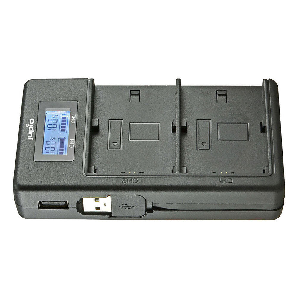 Jupio Dedicated Duo USB Charger Adapter w/ LCD For Canon LP-E17 Batteries — image 3