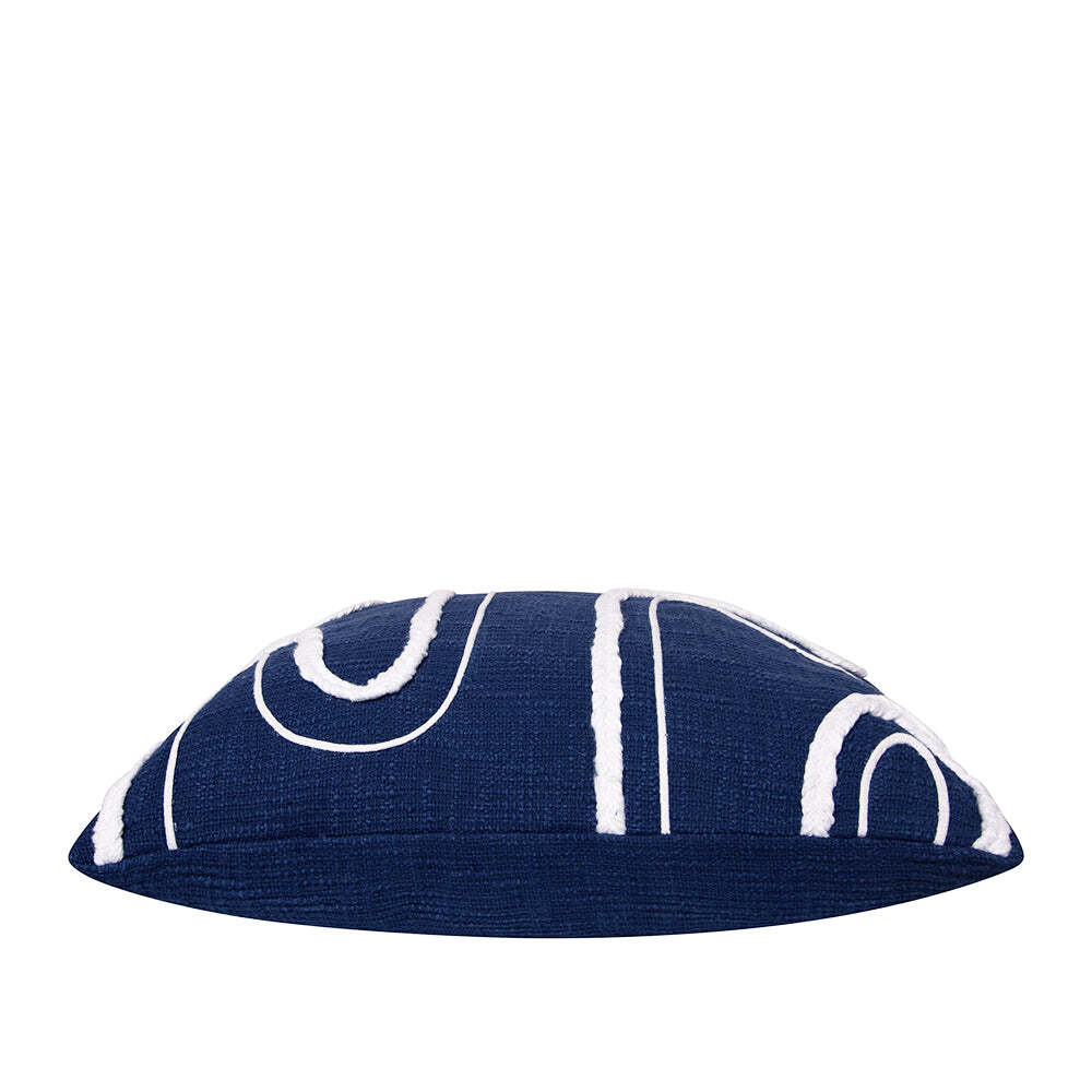 J. Elliot J.Elliot Zemira 50cm Cotton Cushion Square Home Decorative Pillow Ivory/Navy — image 2