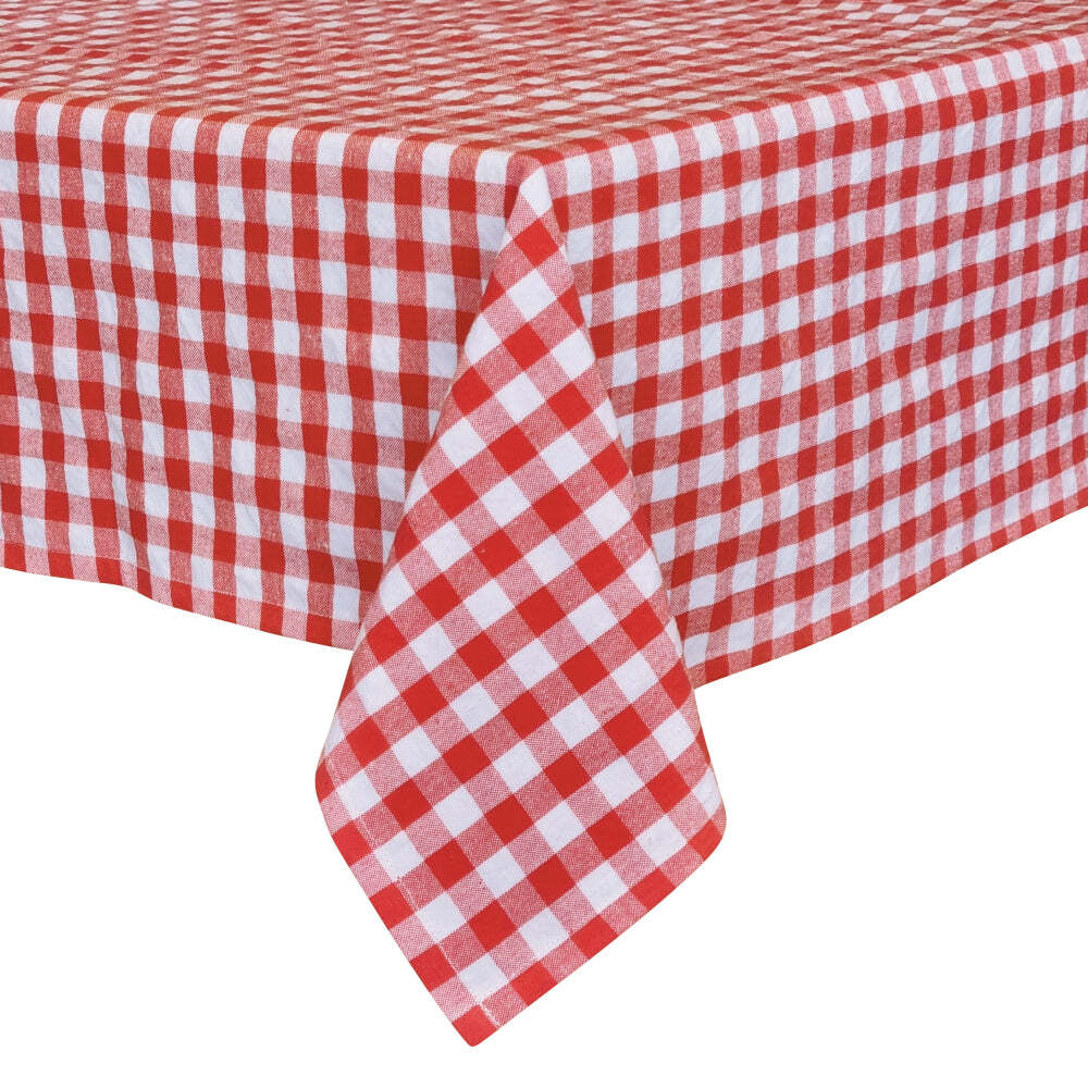 J. Elliot J.Elliot Home Ginny 150x300cm Cotton Tablecloth Rectangle Table Cover Dusty Red