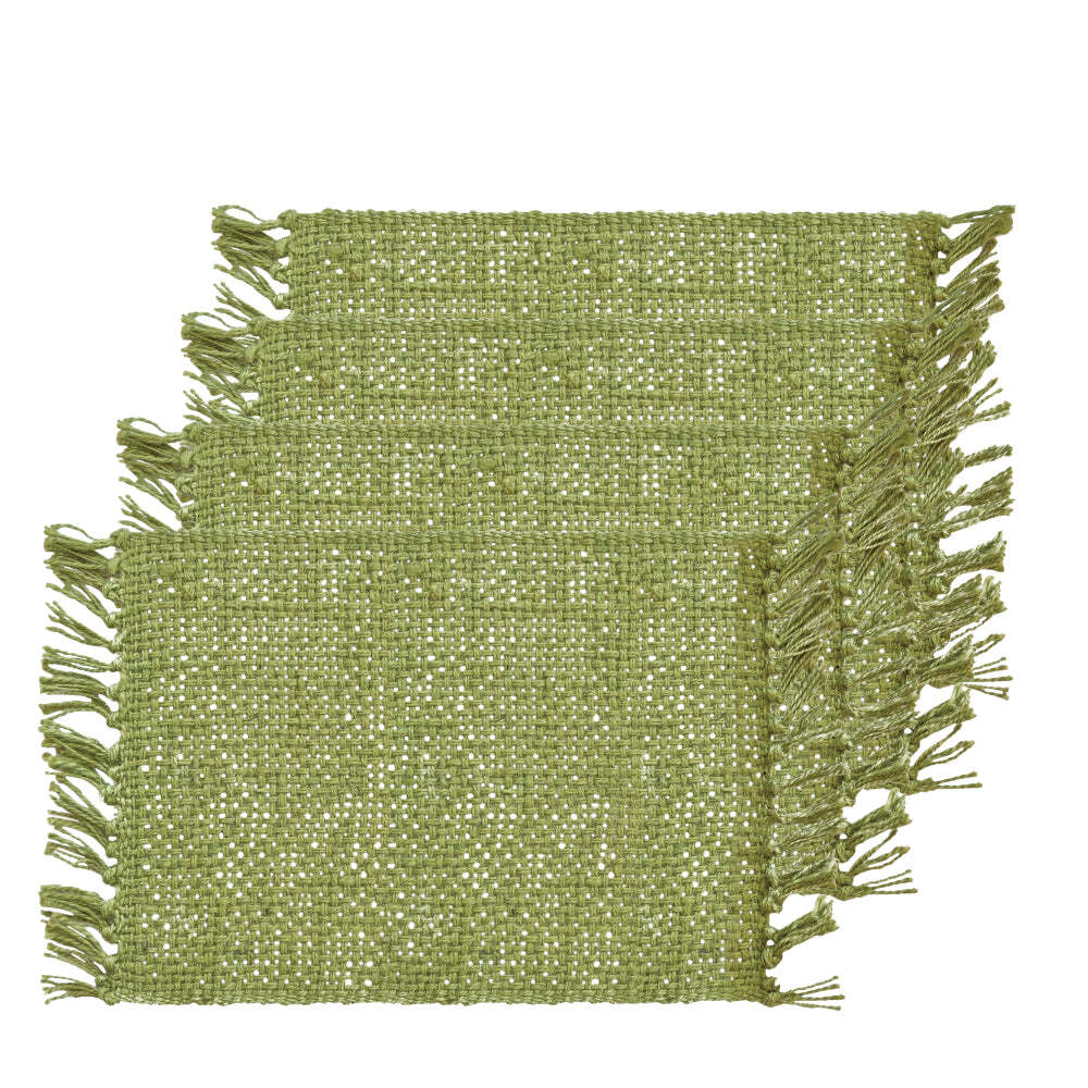 J. Elliot J.Elliot Home Rowan 33x48cm Jute Placemat Table Protector Rectangle Bayleaf (4 Pack)