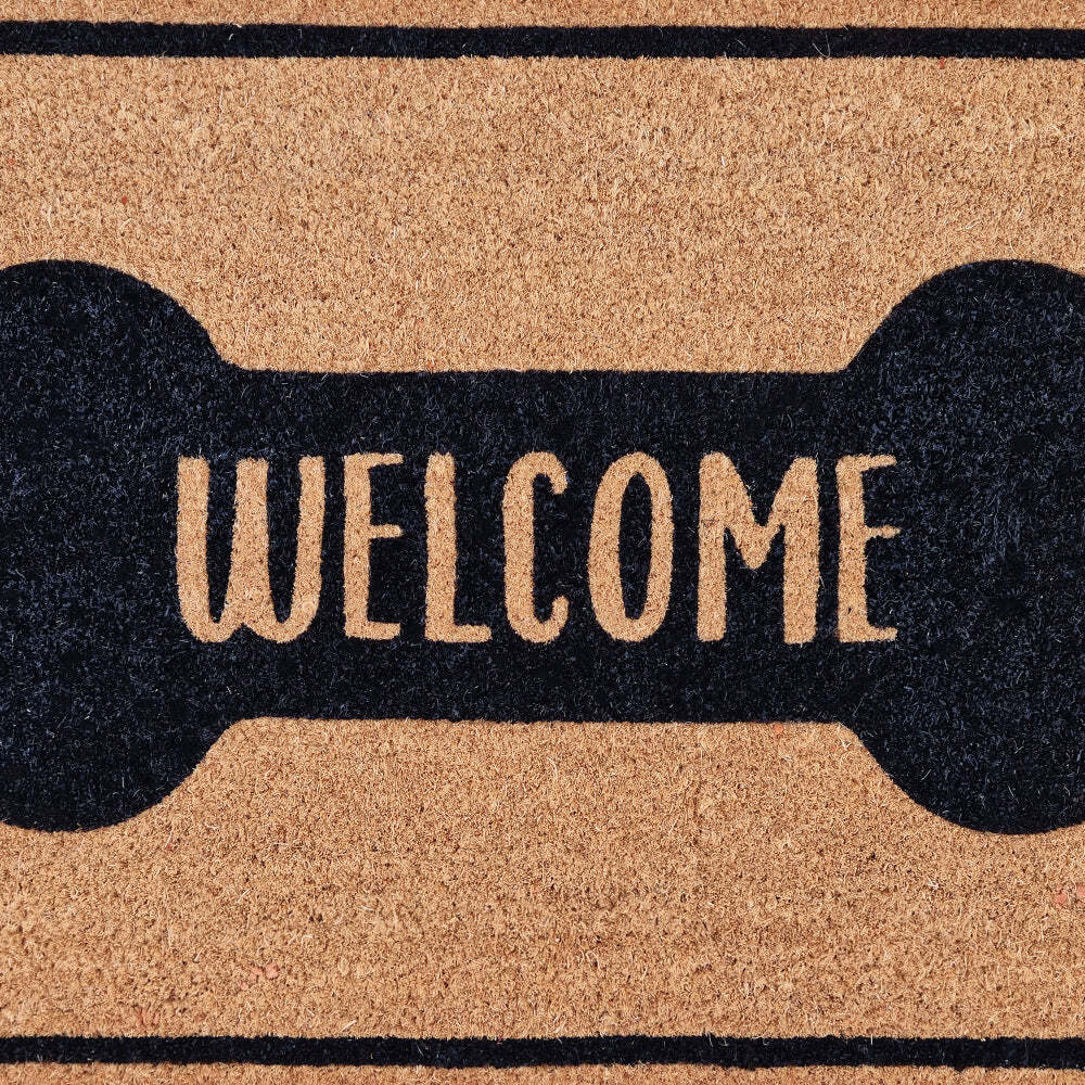 J. Elliot J.Elliot Home Dog Welcome 45x75cm Door Mat Floor Rug PVC Backed Coir Rectangle — image 2