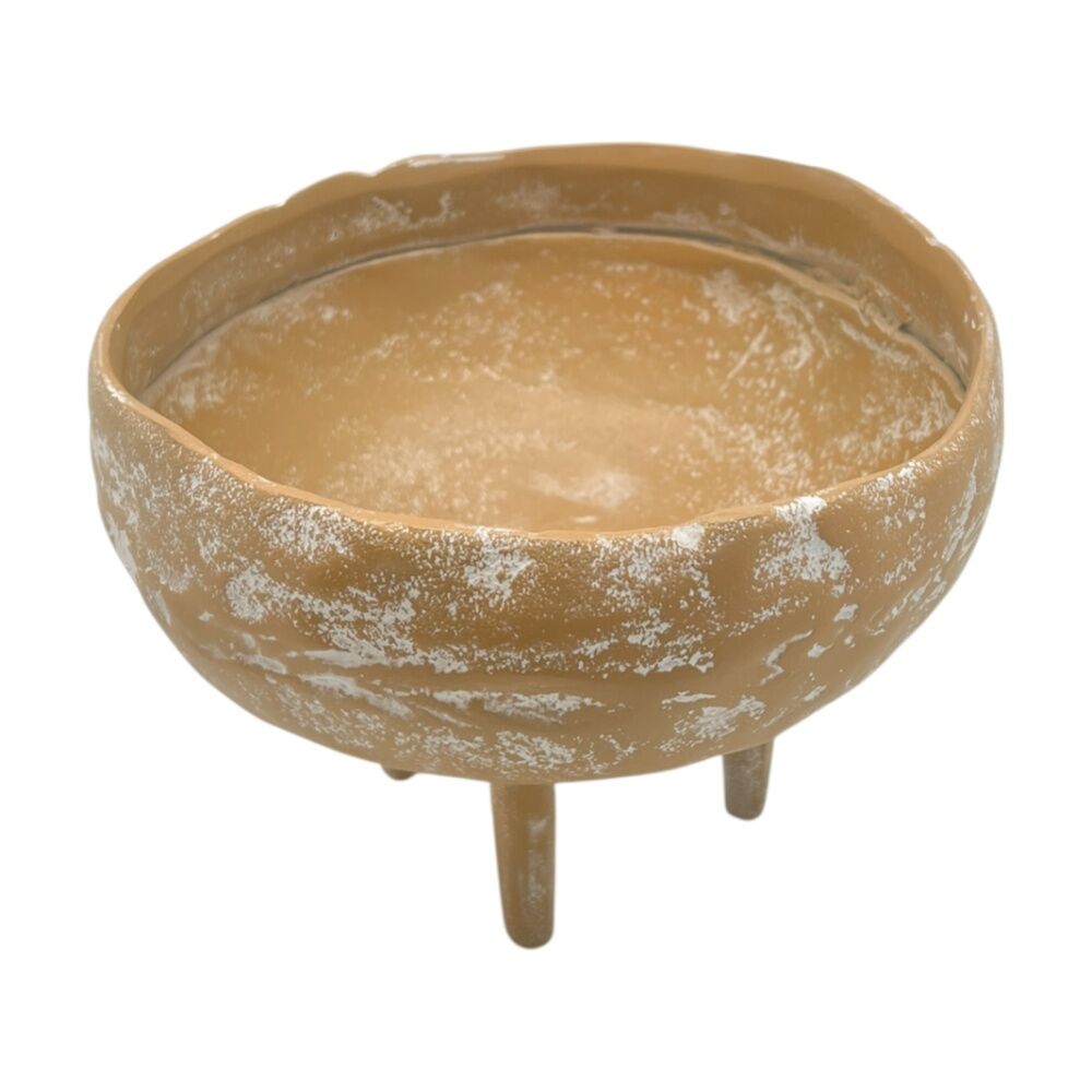 J.Elliot Home 18x17x13cm Terracotta Mara Round Decorative Bowl w/ Legs — image 3