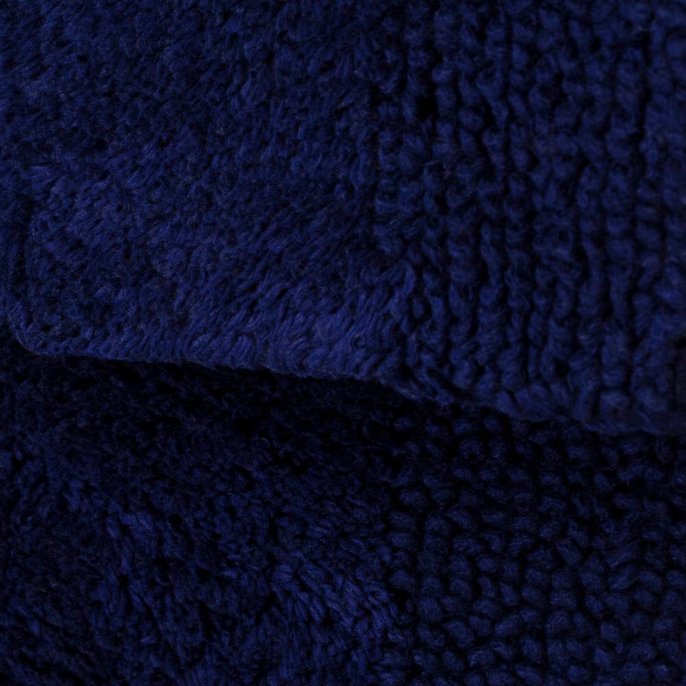 J. Elliot Dawson Cotton Bathmat Home Bathroom/Toilet/Bath Shower Set Navy (2 Pieces) — image 2