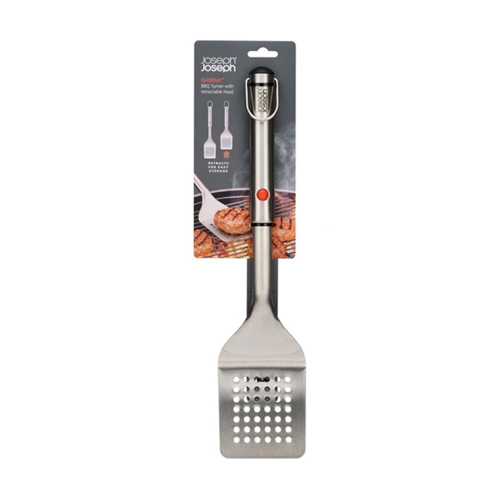 Joseph Joseph GrillOut BBQ Slotted Turner Retractable Head Stainless Steel