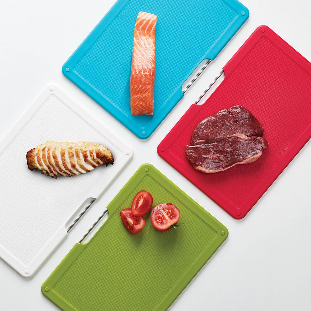Joseph Joseph Folio 20x30cm Regular Colour Coded Chopping Board Set Silver (4 Pieces) — image 4