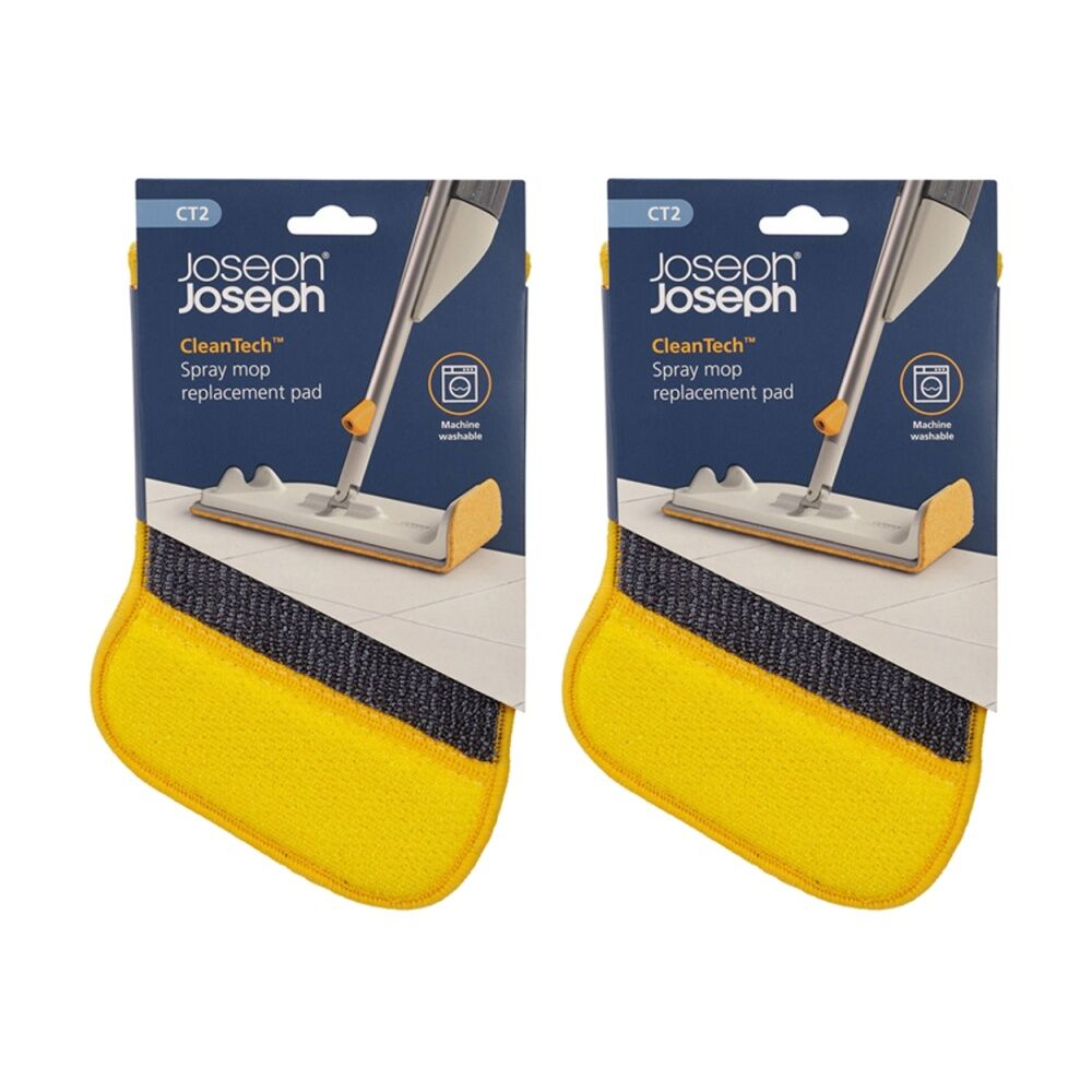 Joseph Joseph CleanTech Spray Mop Replacement Scourer Pad Microfibre (2 Pack)