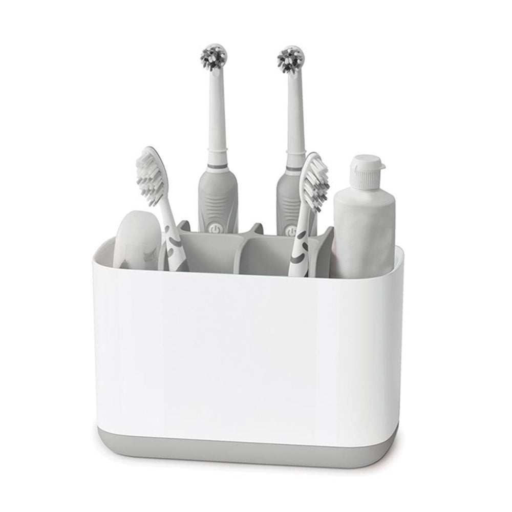 Joseph Joseph EasyStore Large Toothbrush Caddy Bathroom Storage Organiser Grey
