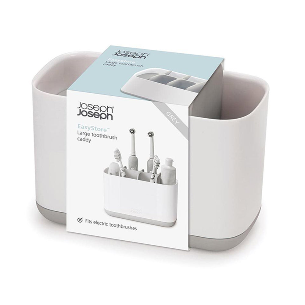 Joseph Joseph EasyStore Large Toothbrush Caddy Bathroom Storage Organiser Grey — image 2