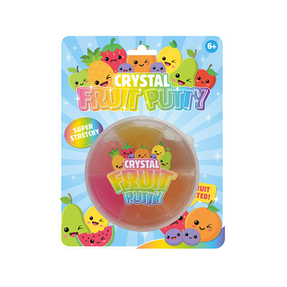 Bensons Crystal Fruit Putty Kids/Childrens Sensory Squishy Slime Toy 6y+