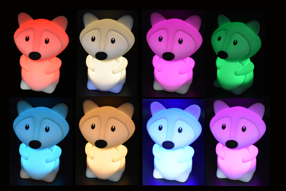 Kaper Kidz Silicone Bedtime Buddy 19cm Ginger The Fox Night Light Decor 12m+ — image 6