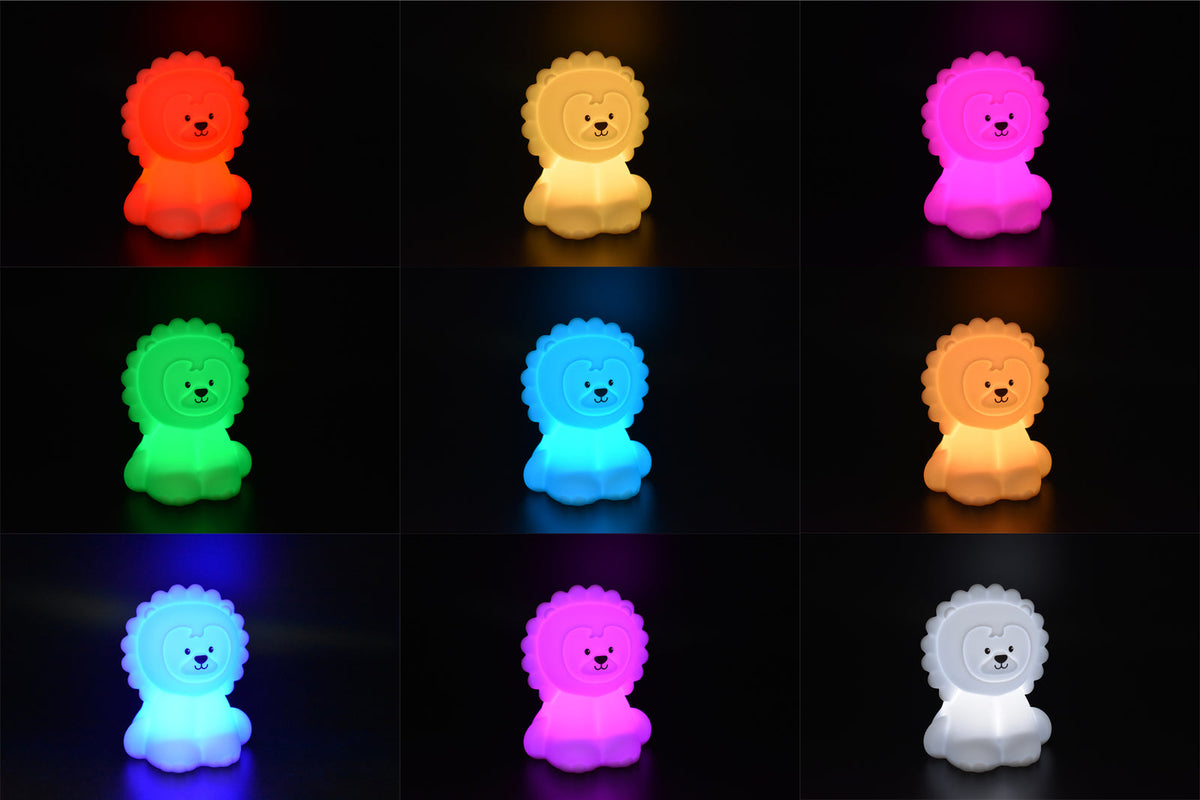 Kaper Kidz Silicone Bedtime Buddy 19cm Rory The Lion Night Light Room Decor 12m+ — image 9