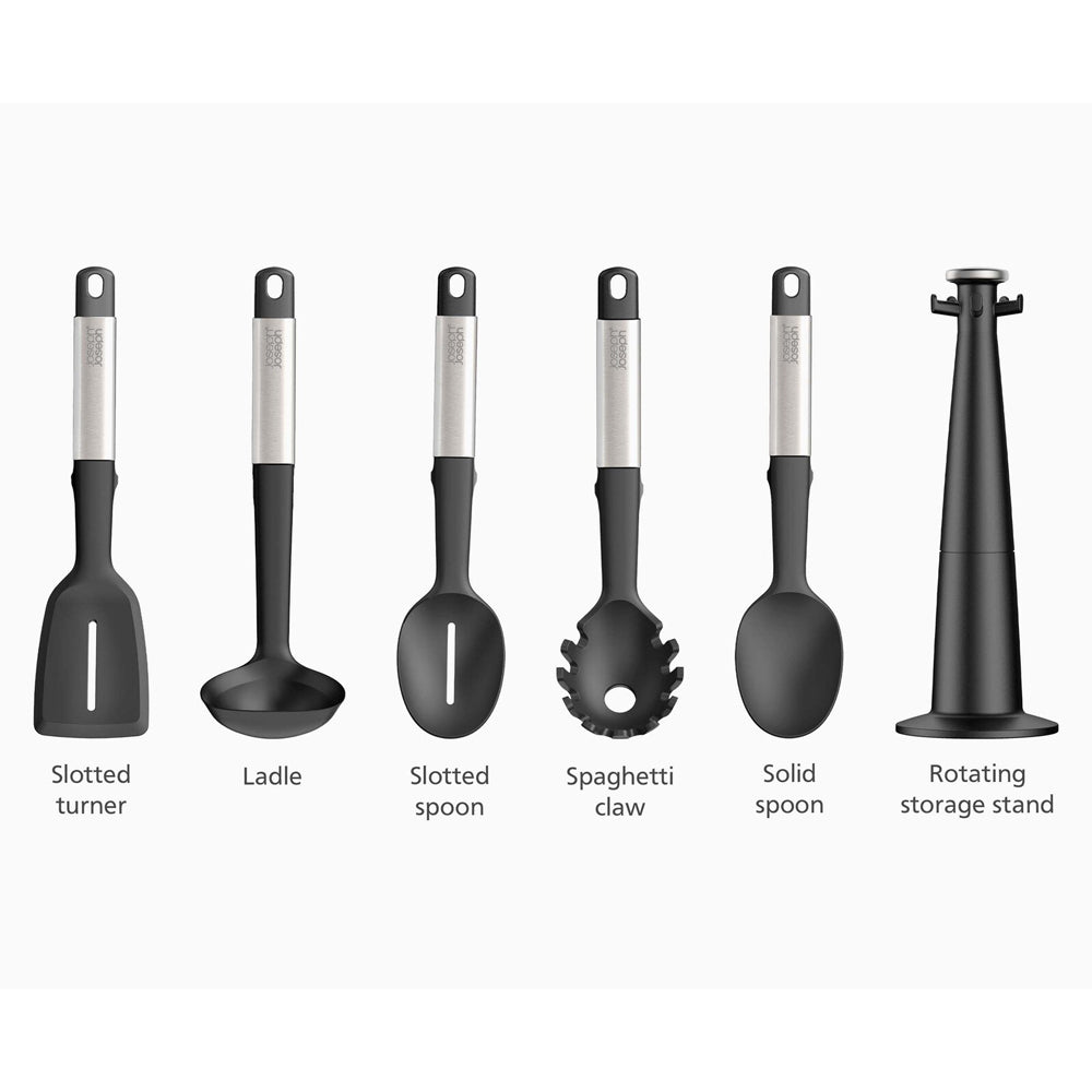 Joseph Joseph Elevate Silicone/Steel Carousel Cooking Utensil w/ Stand Set (5 Pieces) — image 7