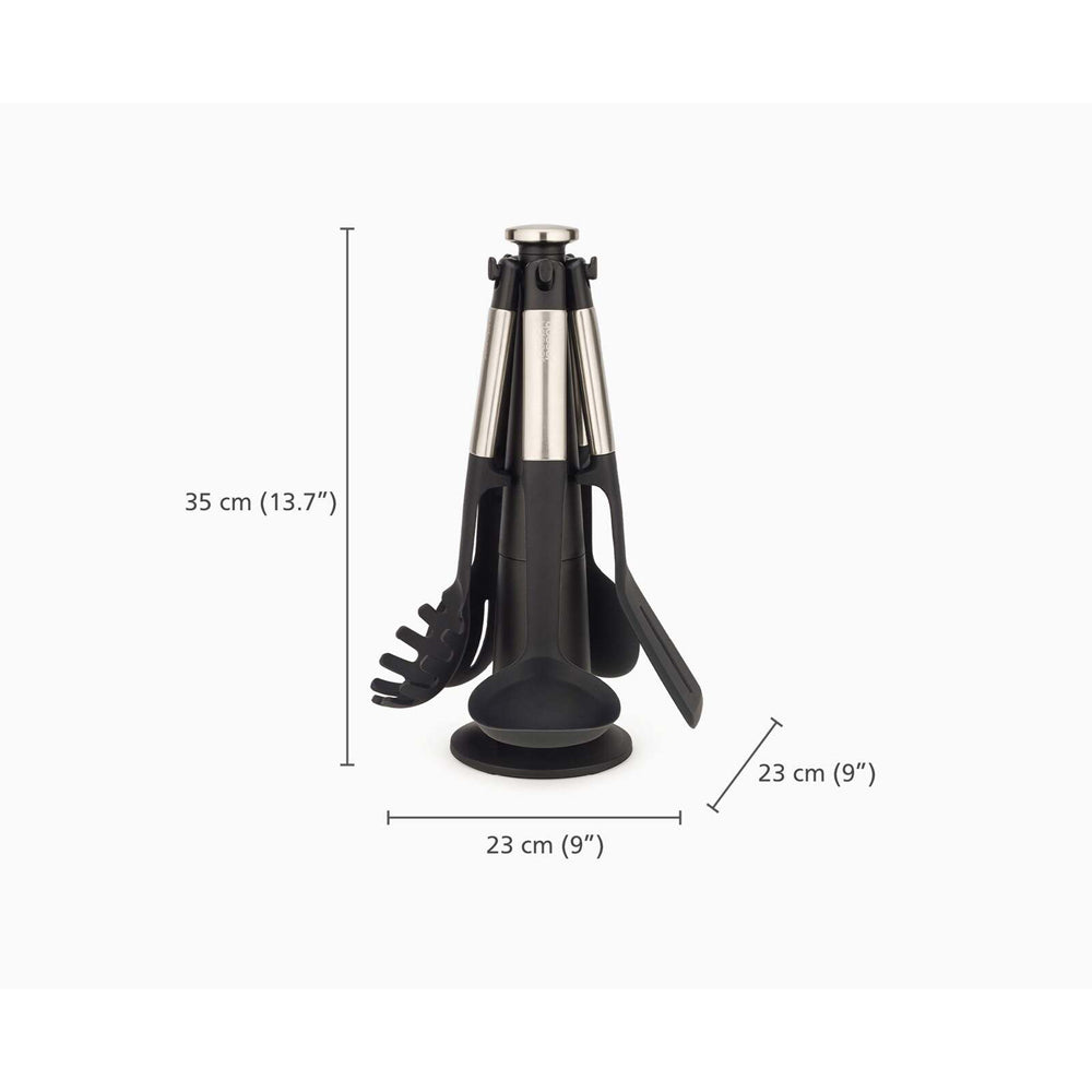 Joseph Joseph Elevate Silicone/Steel Carousel Cooking Utensil w/ Stand Set (5 Pieces) — image 8