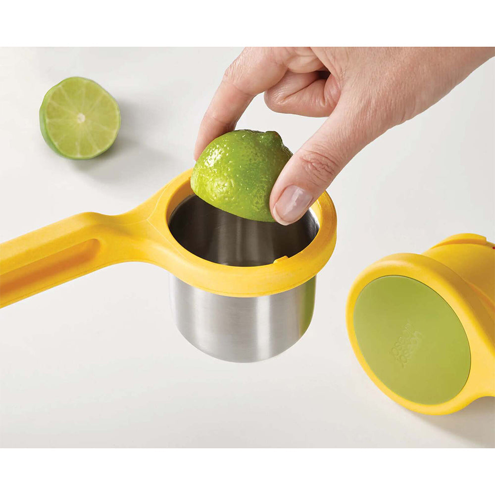 Joseph Joseph 24.5cm Helix Citrus Press Twisting Lemon/Lime Juicer Yellow — image 3
