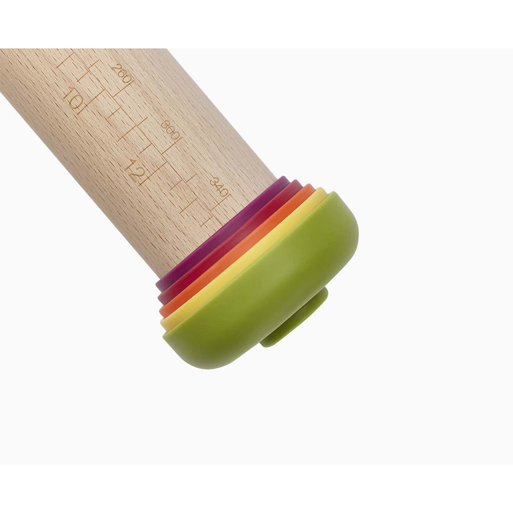 Joseph Joseph PrecisionPin 42cm Adjustable Rolling Pin Beech Roller Stick — image 2