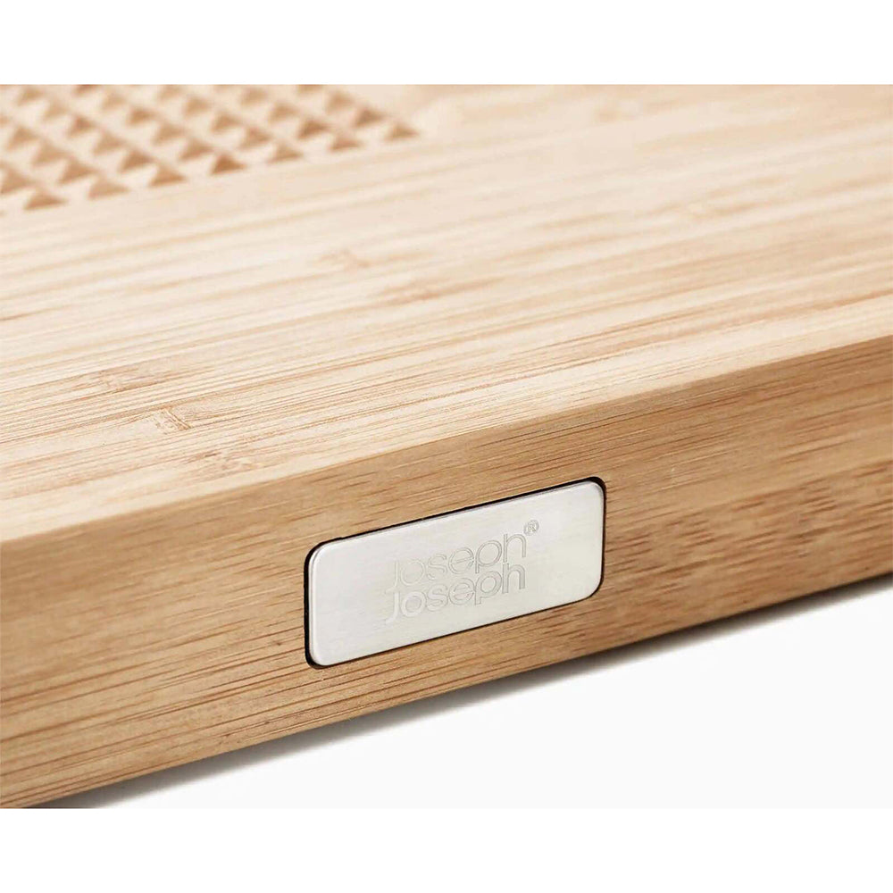 Joseph Joseph Cut & Carve 40cm Bamboo Chopping/Cutting Board Rectangle Natural — image 3