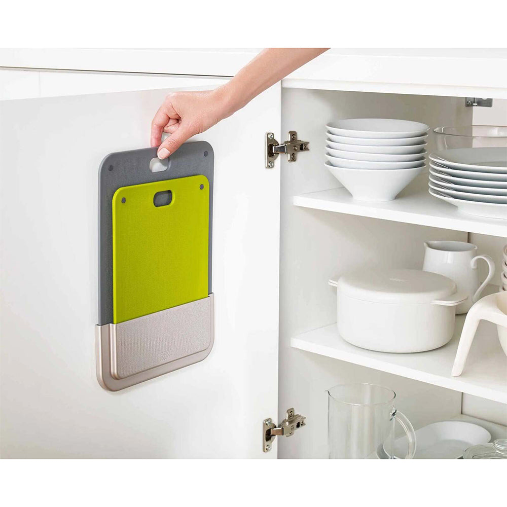 Joseph Joseph DoorStore Chop Chopping Board w/ Storage Case Set Grey/Green (2 Pieces) — image 2