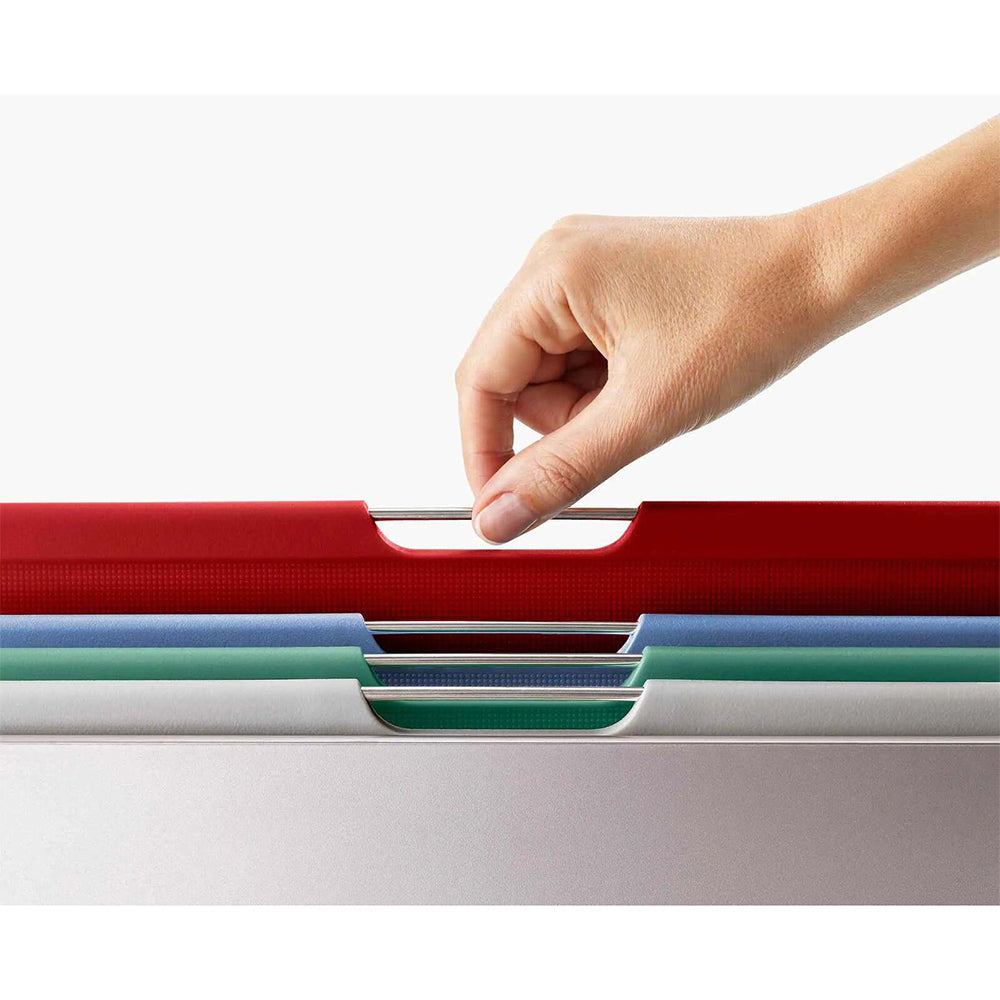 Joseph Joseph Folio Large Chopping Board w/ Storage Holder Set Silver/Coast — image 3