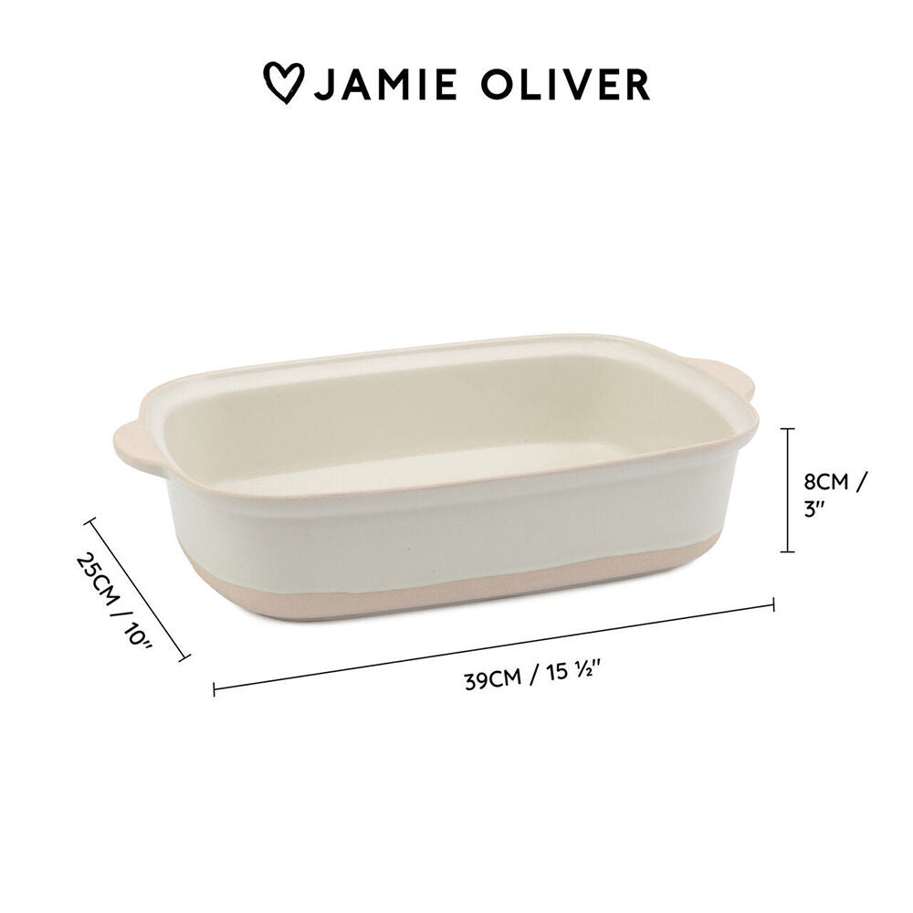 Jamie Oliver Stoneware Big Love Epic Roaster Serving Dishware 39x25cm White — image 6
