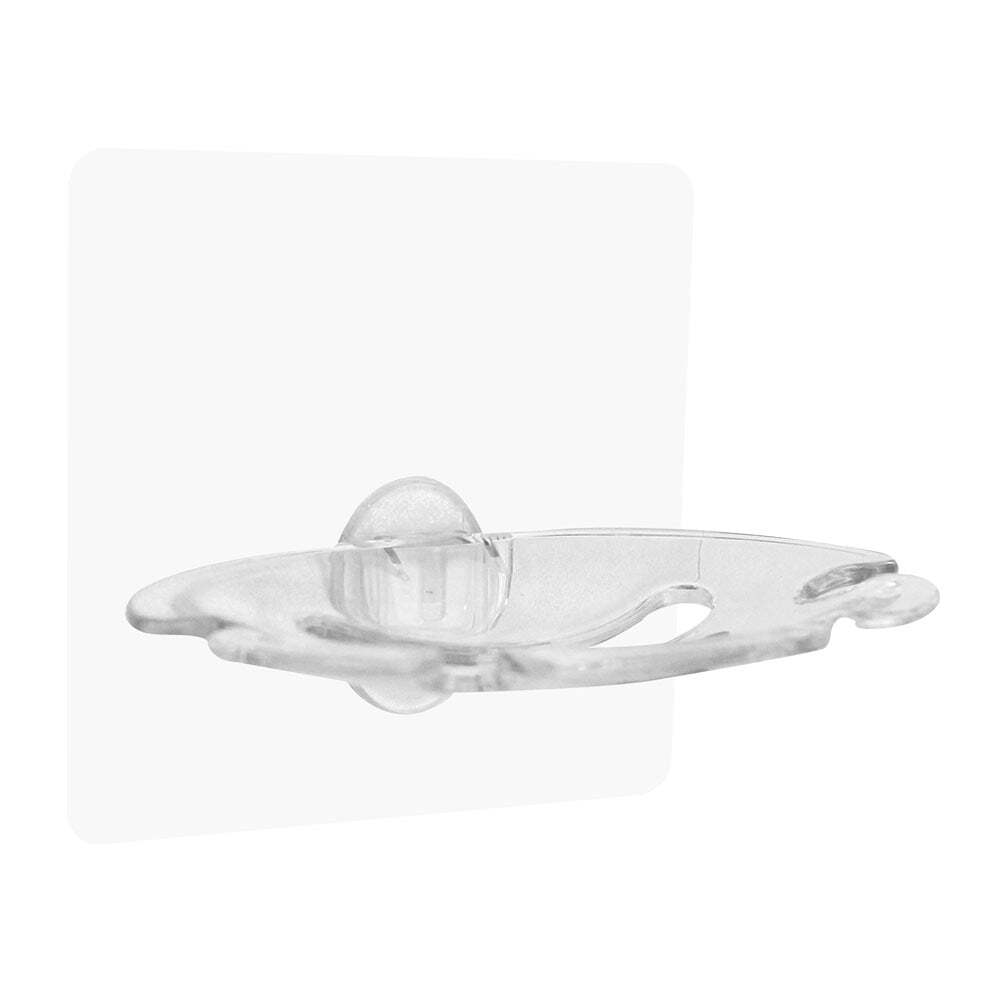 I-Hook Bathroom 10cm Suction Organiser Storage Soap/Toothbrush Holder Clear — image 2