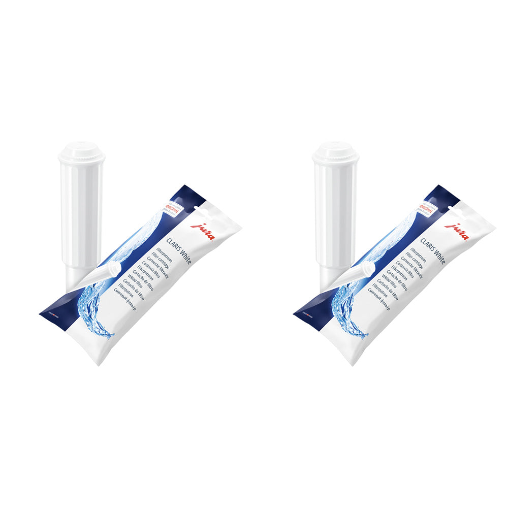 Jura Claris White Advanced Cleaning Water Filter Cartridge For Coffee Machine (2 Pack)