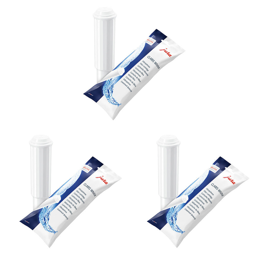 Jura Claris White Advanced Cleaning Water Filter Cartridge For Coffee Machine (3 Pack)