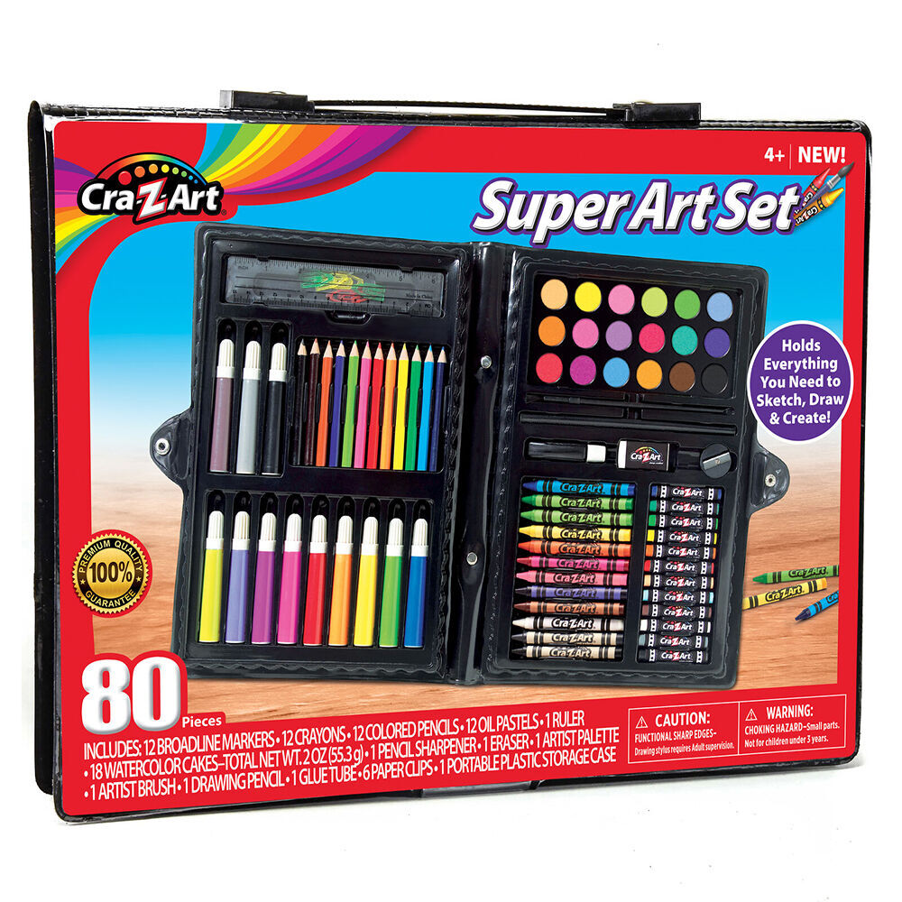 Cra-Z-Art 80pc Cra-Z-Art Super Art Material Stationery Colouring Crayons Kids 4y+ (2 Pack) — image 2