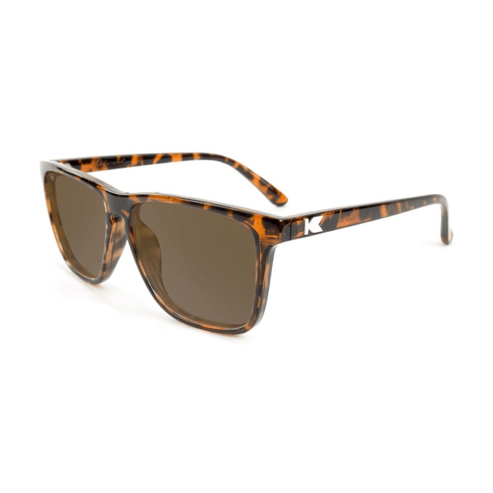 Knockaround Glossy Tortoise Shell/Amber Fast Lanes Sunglasses Polarised UV400