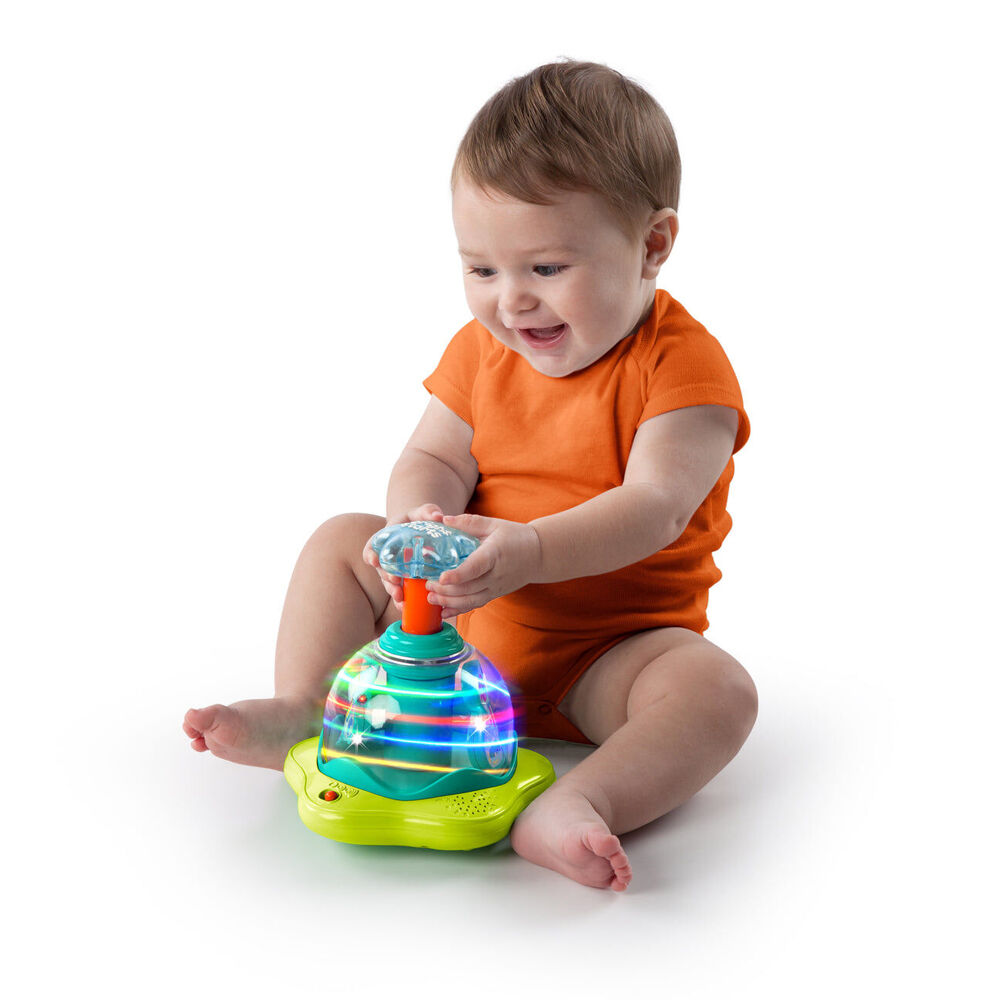 Bright Starts 6m+ Press & Glow Spinner Interactive Baby Toy w/Lights and Sounds — image 2