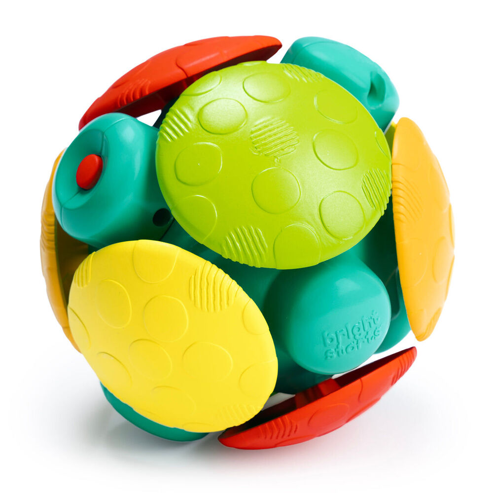 Bright Starts 3m+ Wobble Bobble Crawl & Chase Ball Baby Activity Toy w/Music