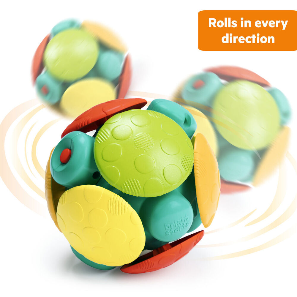 Bright Starts 3m+ Wobble Bobble Crawl & Chase Ball Baby Activity Toy w/Music — image 2