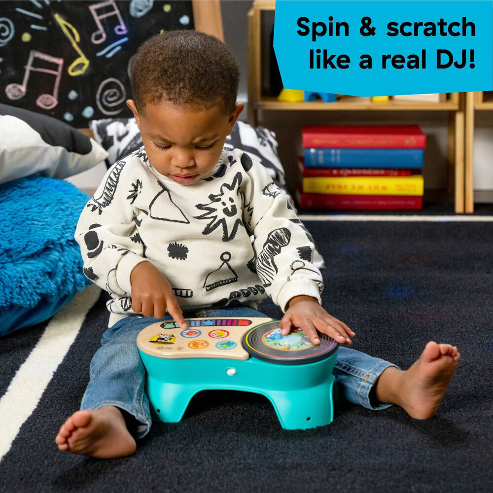 Hape 6m+ DJ Discovery Magic Touch Turntable Baby Toy w/Lights and Sounds — image 4