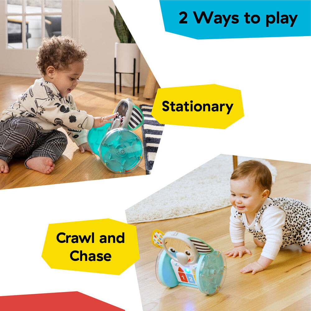 Baby Einstein 6m+ Chase & Tap Earl Interactive Crawling Toy w/Lights and Sounds — image 2