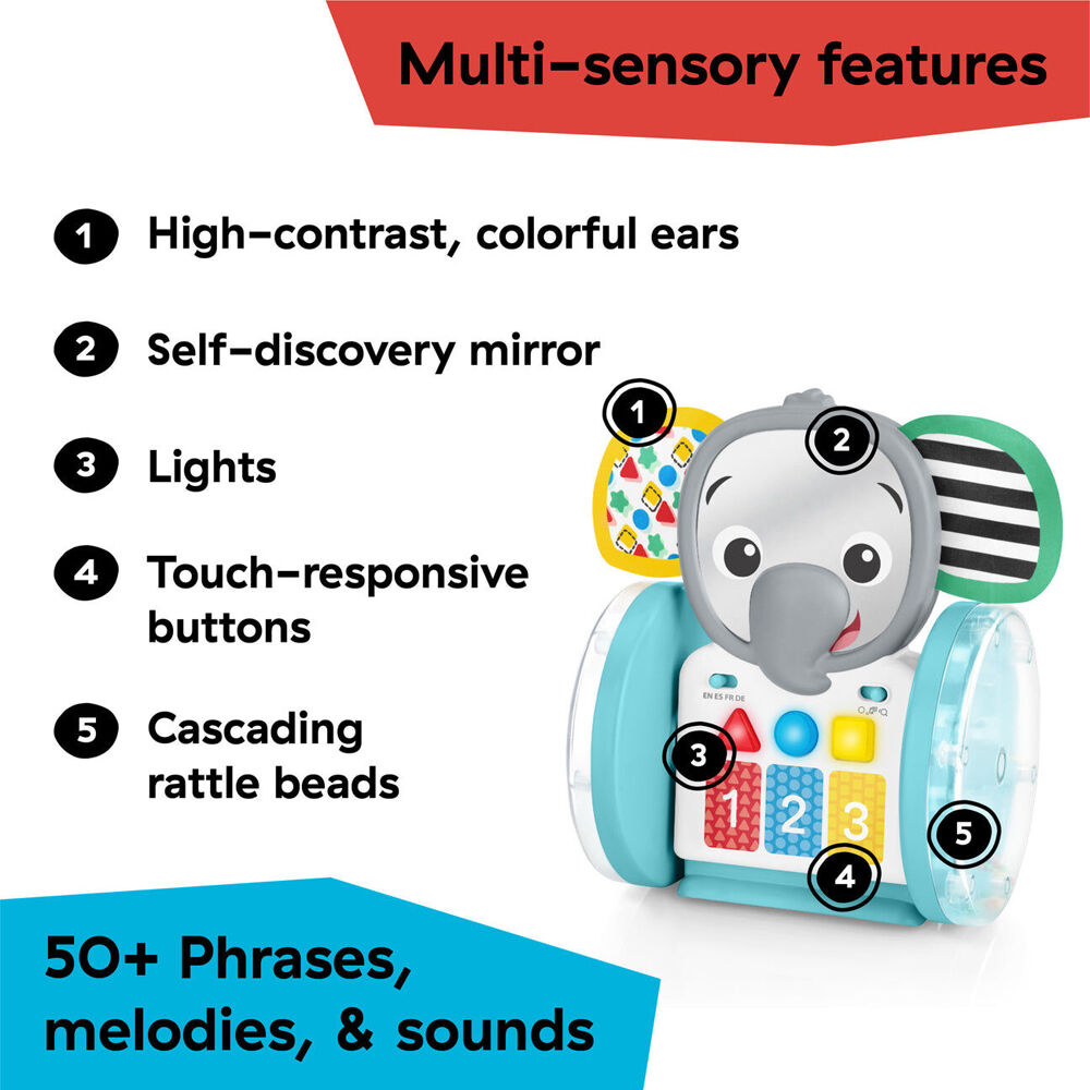 Baby Einstein 6m+ Chase & Tap Earl Interactive Crawling Toy w/Lights and Sounds — image 7