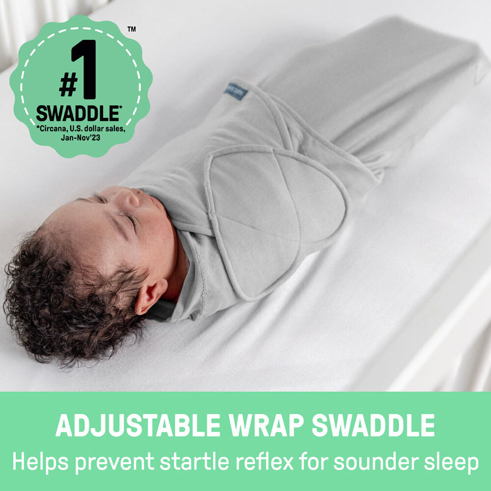 Ingenuity SwaddleMe Baby Swaddle Monogram Collection 0-3m Cotton TOG 1.0 (2 Pack) — image 2
