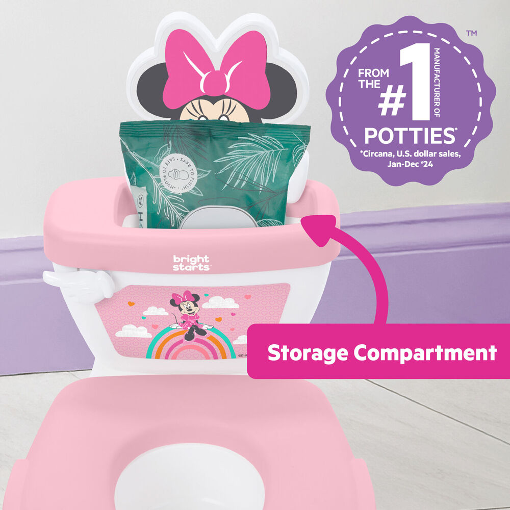 Disney Junior Minnie Mouse My Size Potty 2 In 1 Kids Toilet Training System 18m — image 7