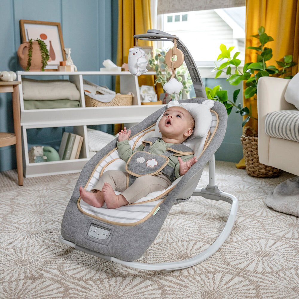 Ingenuity Modern Baby Rocker Recline Toy Bar Vibrations And Music 0 Months — image 6
