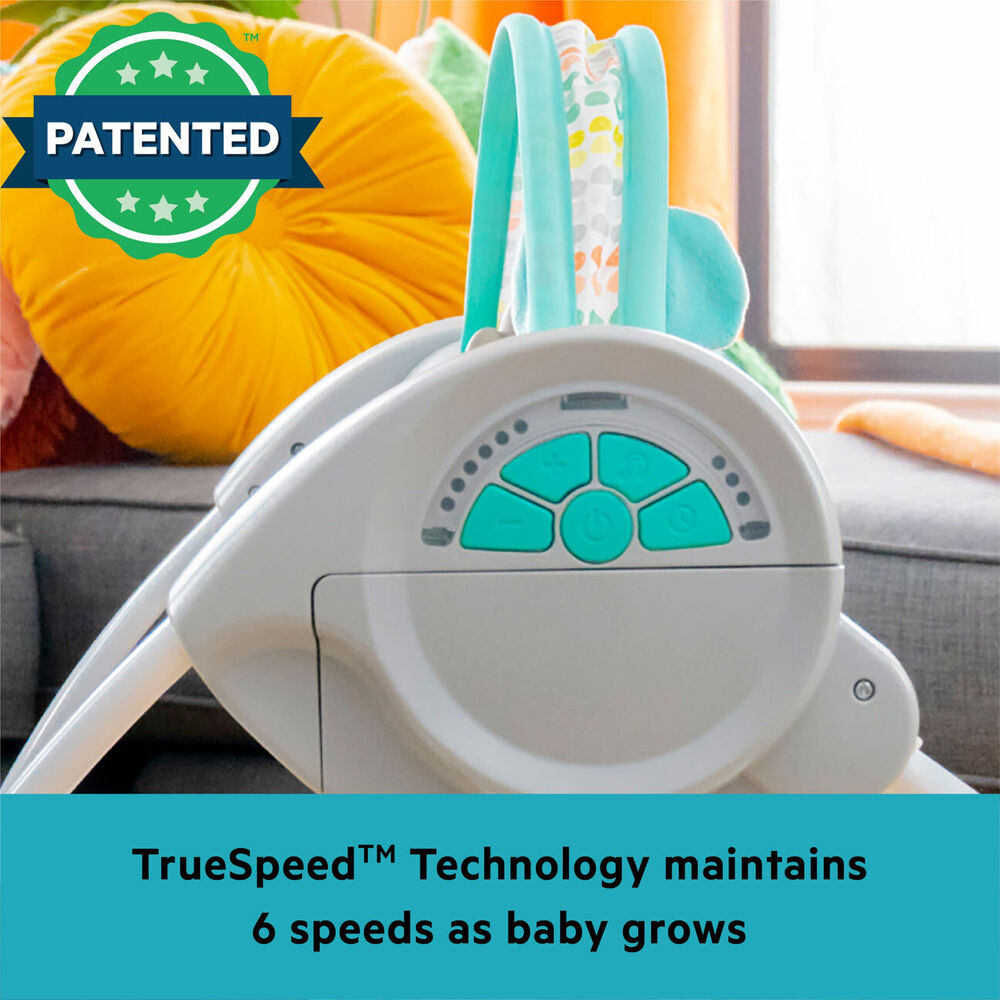 Bright Starts 0m+ Whimsical Wild Portable Baby Swing w/6 Speeds & 10 Sounds — image 4