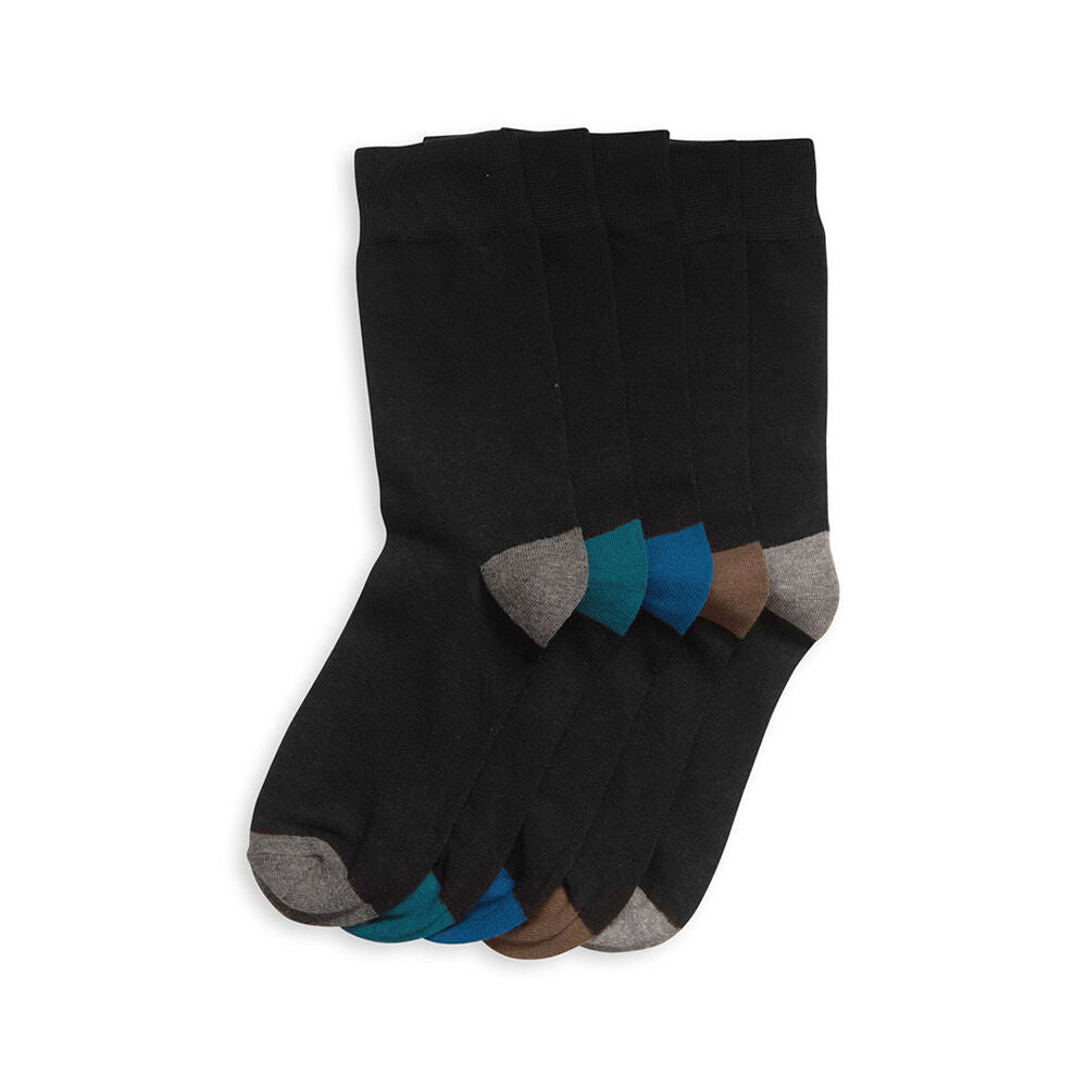 Footlab Mens Business Crew Socks US Size Black (20 Pieces) — image 3