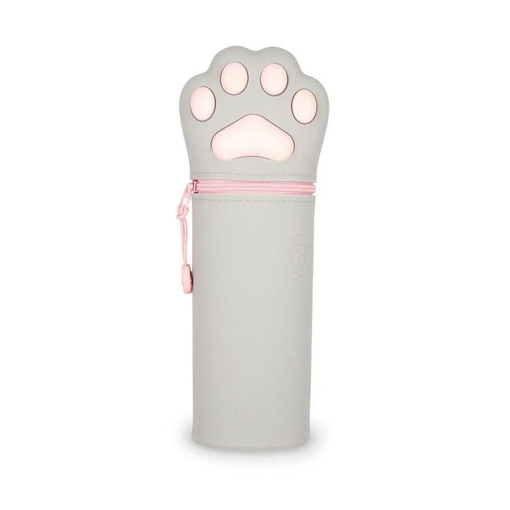 Legami Grey Stationery 2-in-1 Silicone Pencil Case Organiser