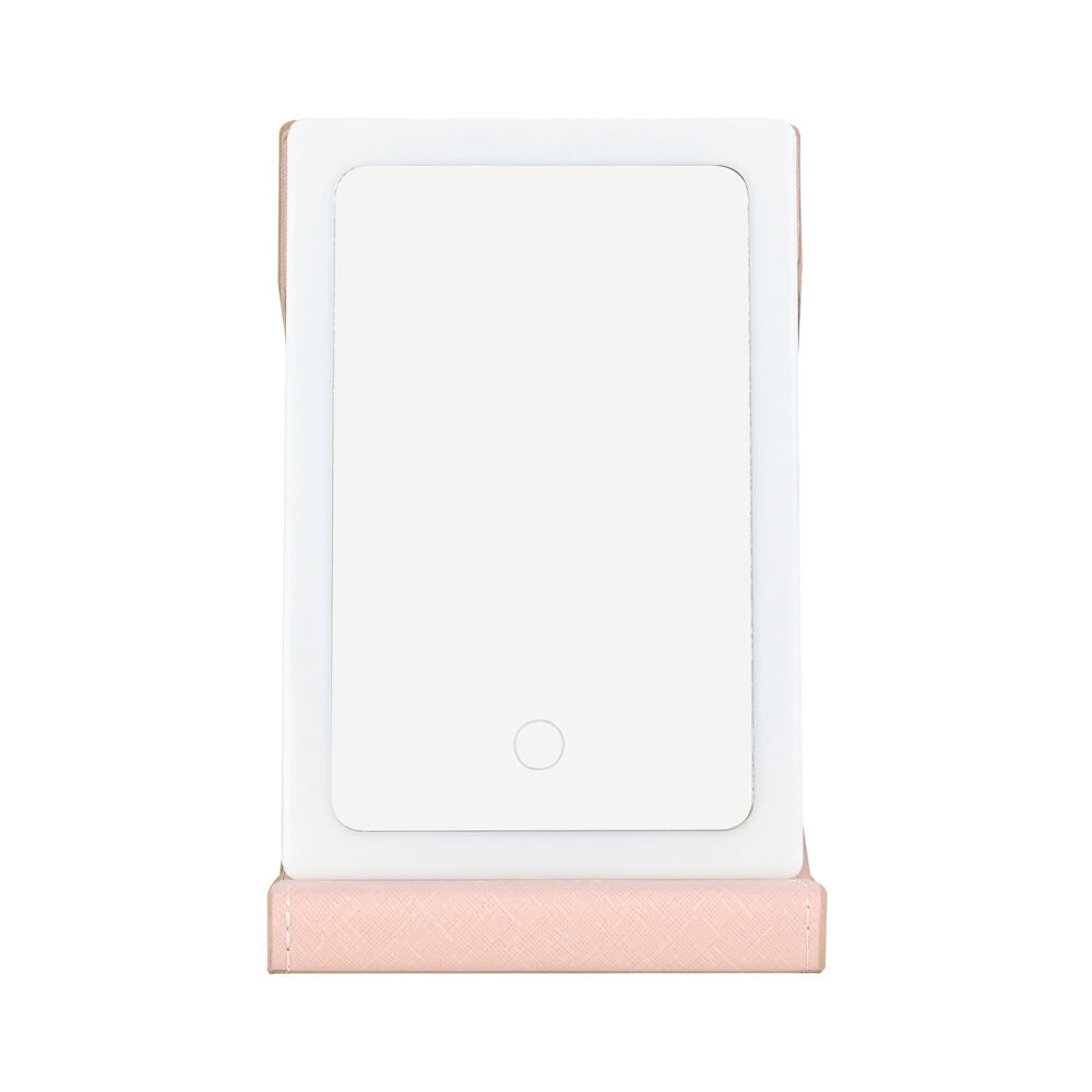 Kate Hill 21x14x2cm Blush LED Rechargable USB Cable Light Up Travelling Mirror — image 2